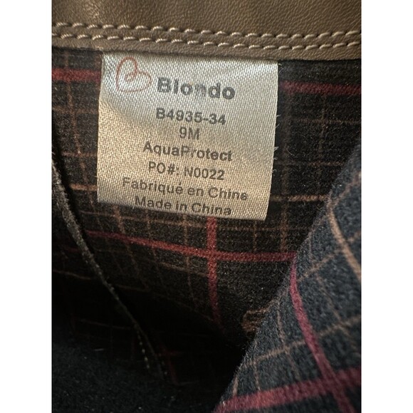 Blondo Womens Suede Taupe Booties Size‎ 9M Side Zip Waterproof Stack Block Heel - Picture 12 of 14